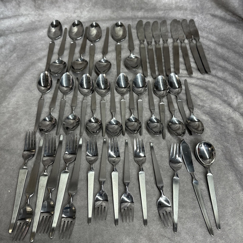 47 pc SRI Stanley Roberts SIENNA Stainless Japan Forks Spoons Knives